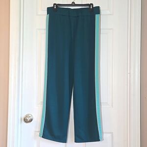 K Jordan Green Tuxedo Stripe Pants Size Large
